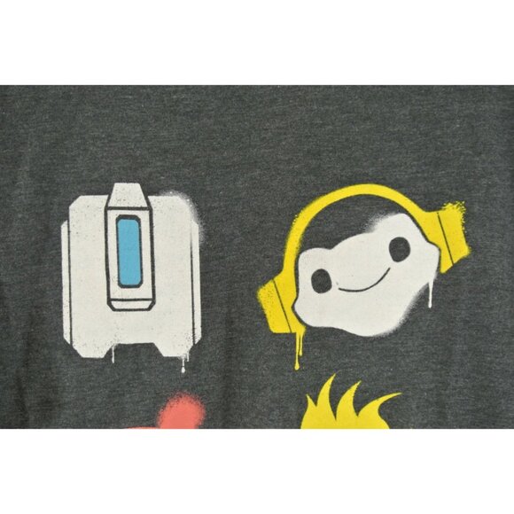Overwatch Battle Spray T-Shirt Blizzard Entertainment Jinx Mens M L New - Picture 2 of 7